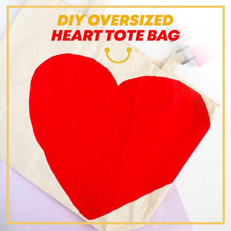 DIY Oversized Heart Tote Bag