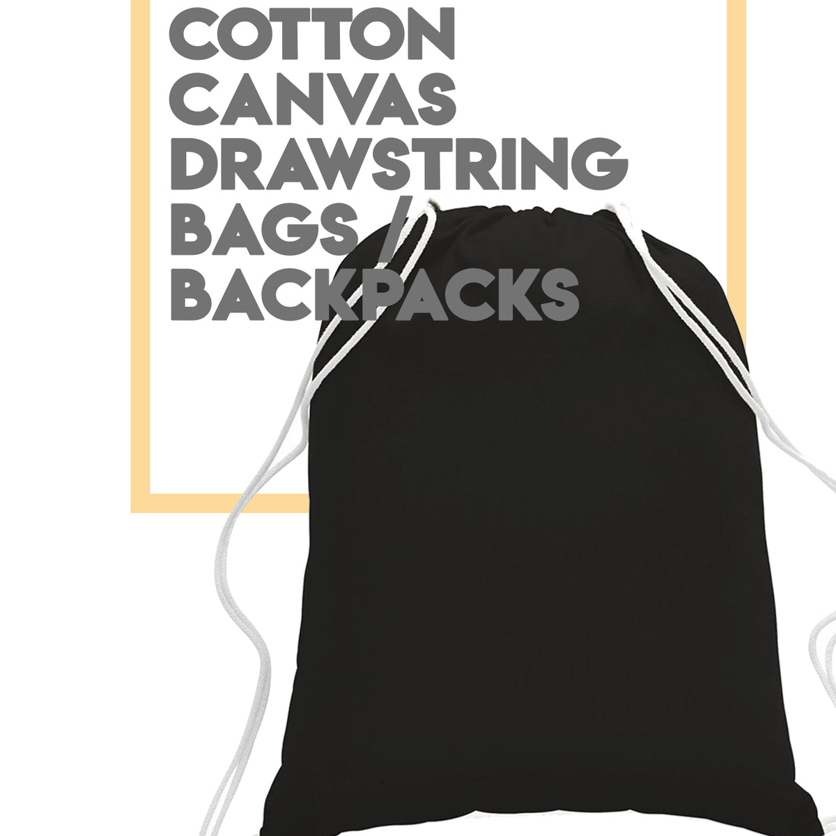 Canvas Drawstring Bags & Backpacks