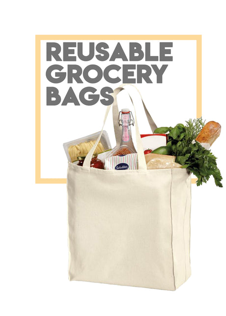 Reusable Grocery Shopping Tote Bags