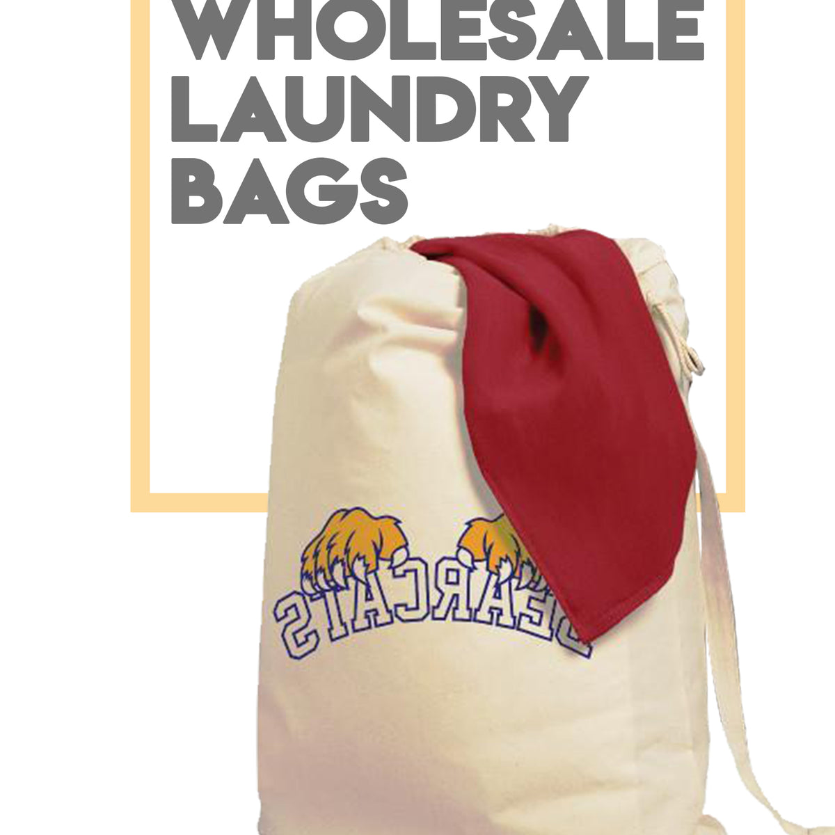 Cheap, Canvas, Wholesale Laundry Bags Tote Bag Factory