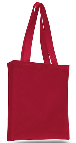 Closeout Affordable Canvas Tote Bag / Book Bag with Gusset - TF220