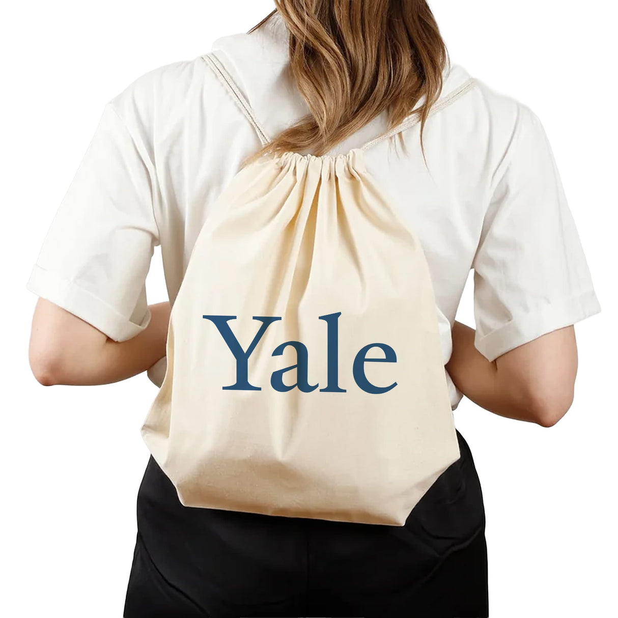 Small Canvas Personalized Drawstring Bags with Your Logo