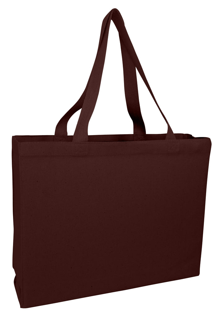 Canvas Full Gusset Horizontal Tote Bag - TF275