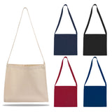 Small Messenger Canvas Tote Bag with Long Straps - MB210