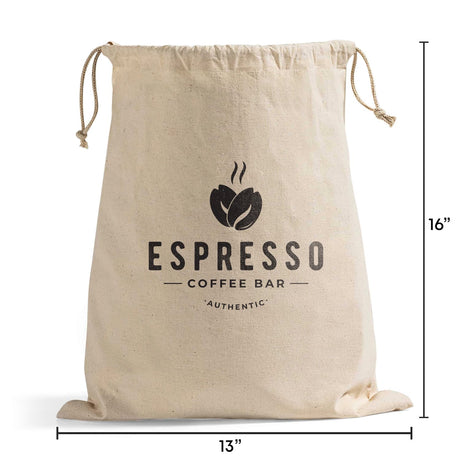 Custom Cotton Canvas Value Drawstring Pouches / Favor Bags