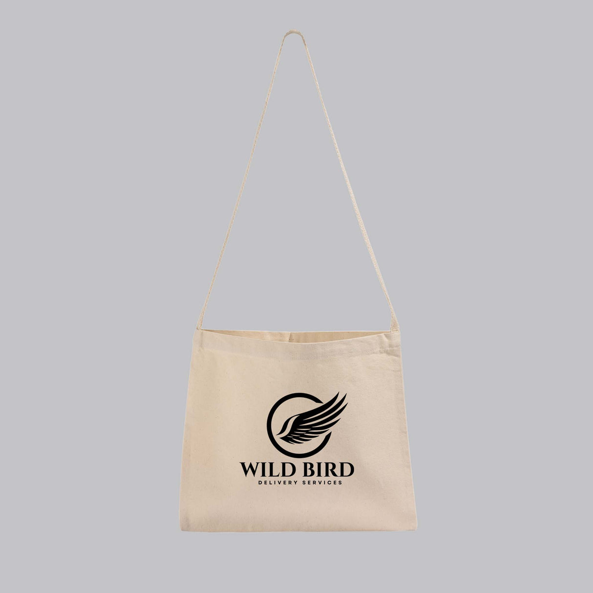 Small Messenger Canvas Tote Bags / Custom Logo Canvas Messenger Tote Bags - MB210