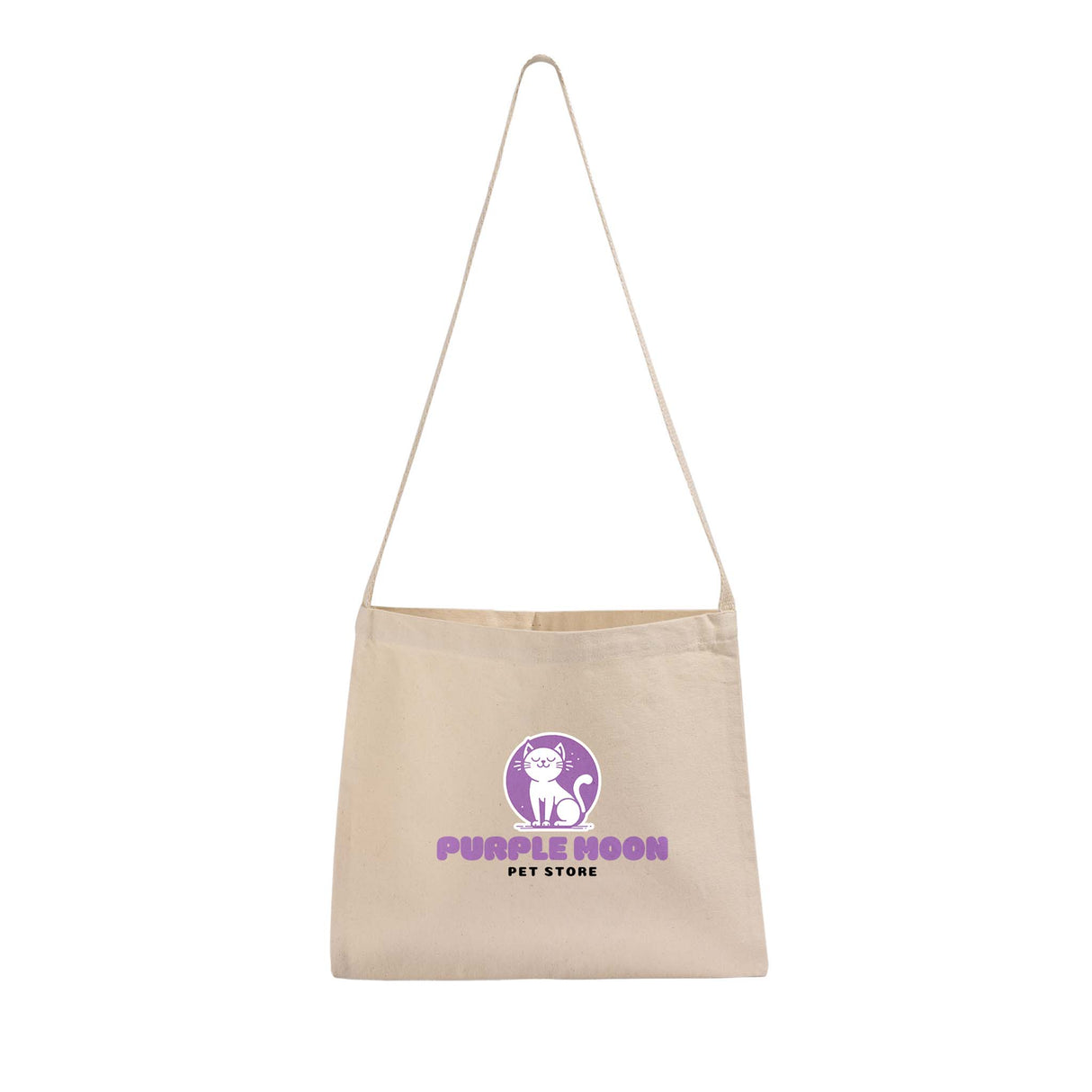 Small Messenger Canvas Tote Bags / Custom Logo Canvas Messenger Tote Bags - MB210