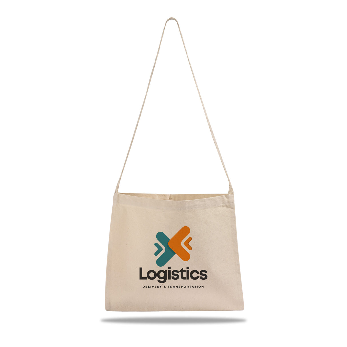 Small Messenger Canvas Tote Bags / Custom Logo Canvas Messenger Tote Bags - MB210