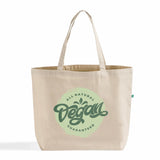 Custom Large Recycled Cotton Canvas Tote Bag With Logo