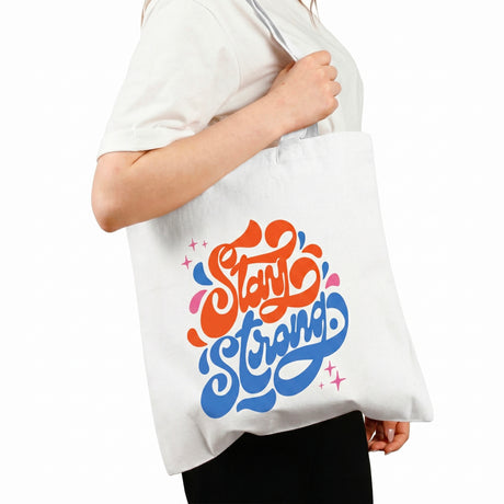 Custom Printed Soft-Touch Tote Bag - White