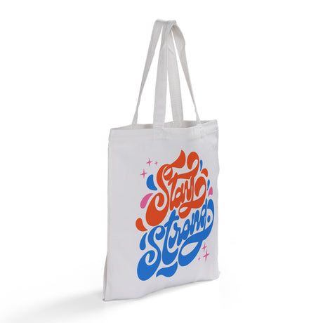 Custom Printed Soft-Touch Tote Bag - White