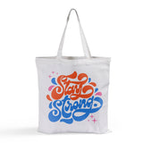 Custom Printed Soft-Touch Tote Bag - White
