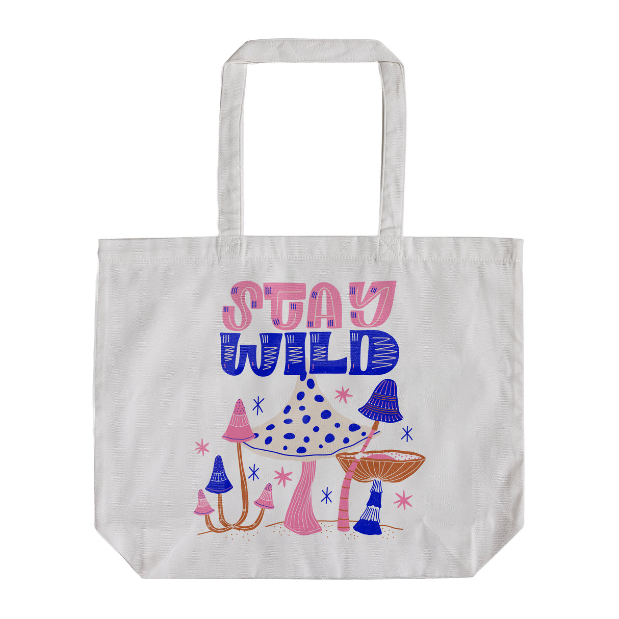 Custom Printed LARGE Soft-Touch Tote Bag - White