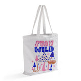 Custom Printed LARGE Soft-Touch Tote Bag - White