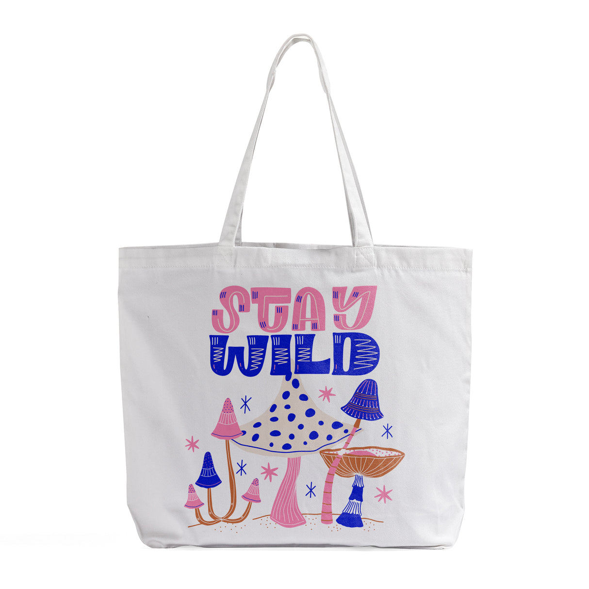 Custom Printed LARGE Soft-Touch Tote Bag - White