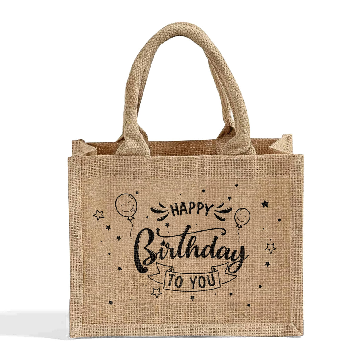 Custom Rustic Burlap Tote for Weddings and Parties