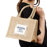 Custom Rustic Burlap Tote for Weddings and Parties