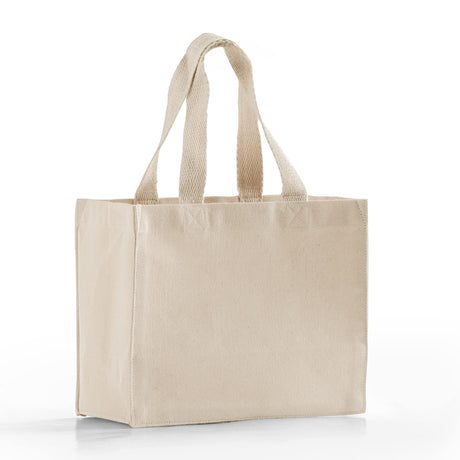 12 ct Small Square Canvas Tote - By Dozen