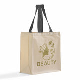 Custom Canvas Shopper Tote Bag With Logo