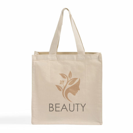 Custom Canvas Shopper Tote Bag With Logo