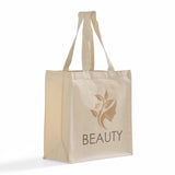 Custom Canvas Shopper Tote Bag With Logo