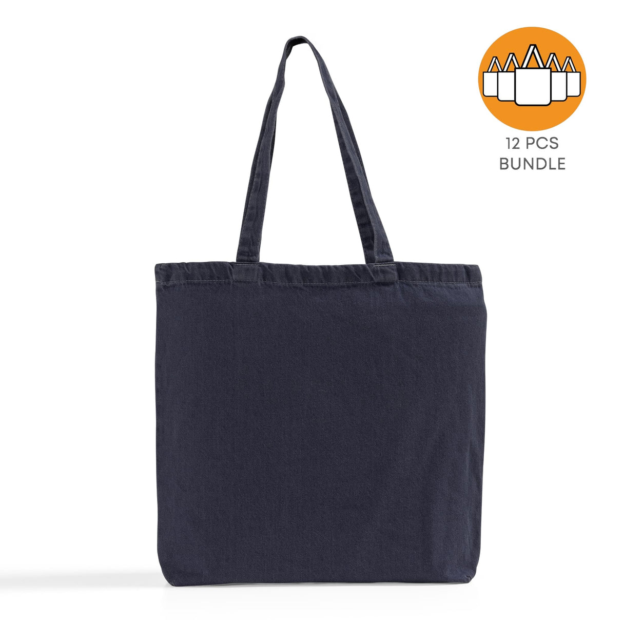 12 ct Heavy Cotton Denim Convention Tote Bag - By Dozen