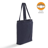 12 ct Heavy Cotton Denim Convention Tote Bag - By Dozen