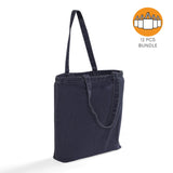 12 ct Heavy Cotton Denim Convention Tote Bag - By Dozen