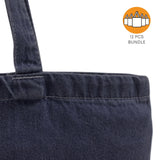 12 ct Heavy Cotton Denim Convention Tote Bag - By Dozen