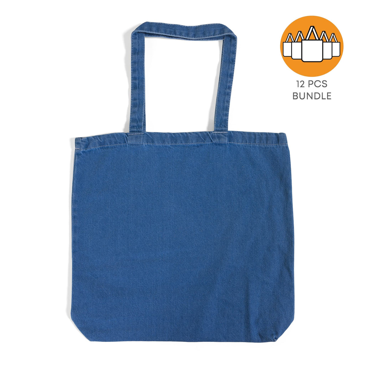12 ct Heavy Cotton Denim Convention Tote Bag - By Dozen