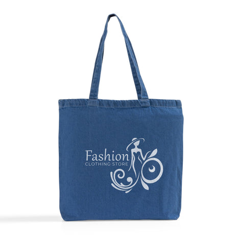 Washed Denim Canvas Tote Bags Promotional - Canvas Tote Bags Custom Printed
