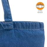 12 ct Heavy Cotton Denim Convention Tote Bag - By Dozen