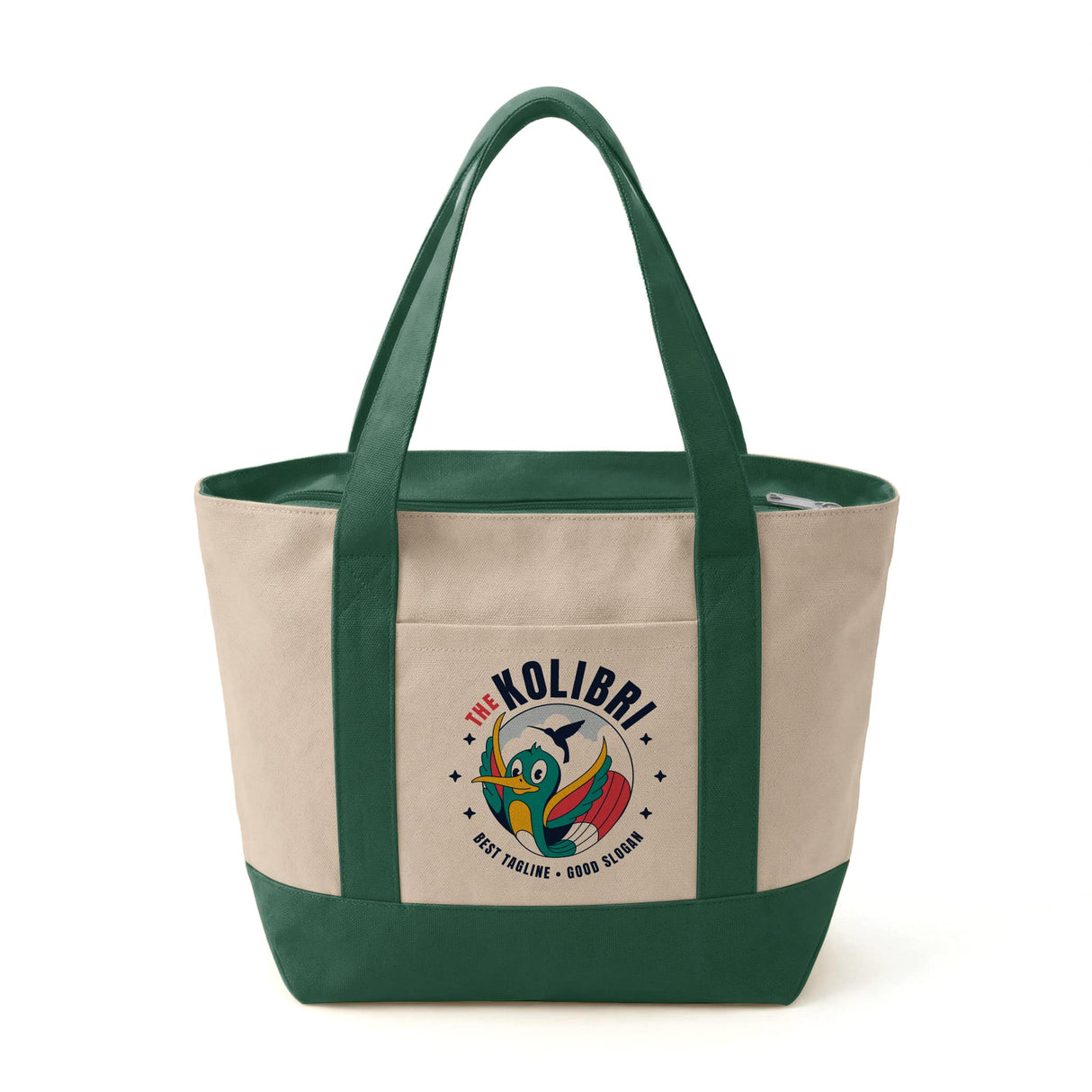 Custom Mini Iconic Zipper Shopping Bag