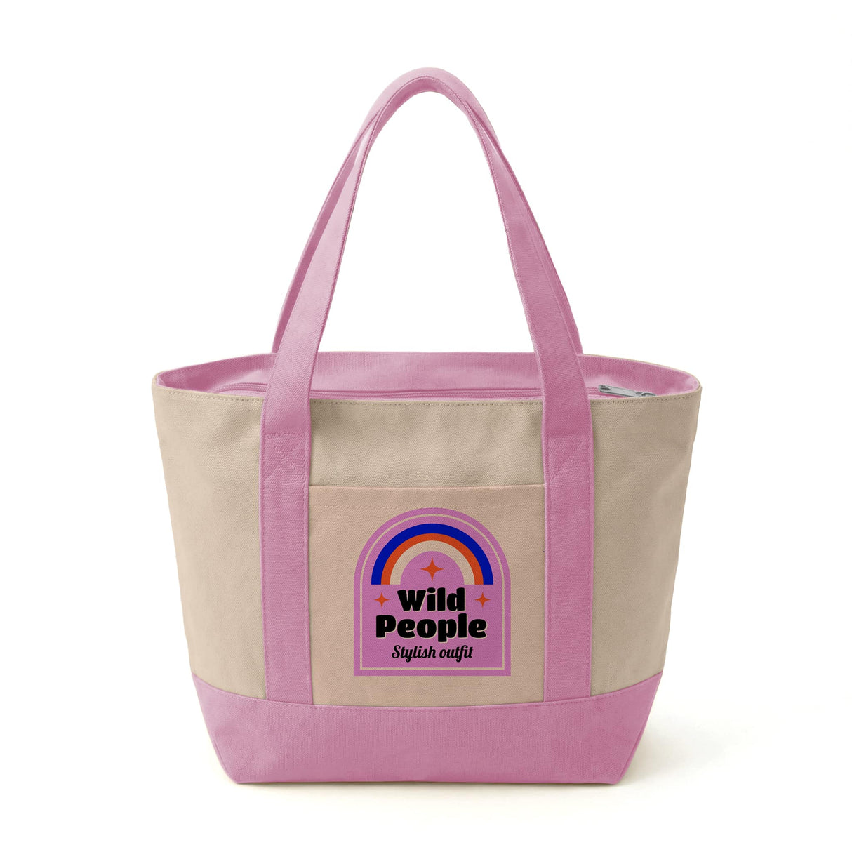 Custom Mini Iconic Zipper Shopping Bag