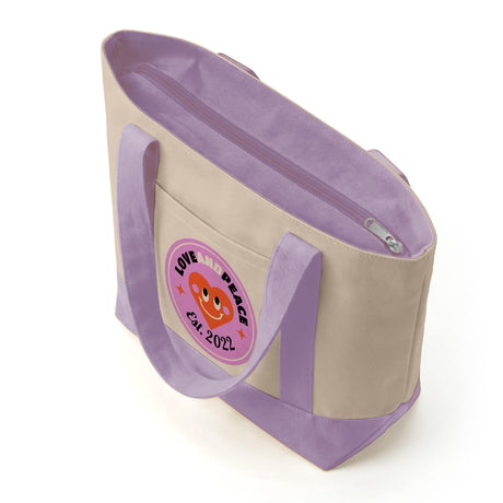 Custom Mini Iconic Zipper Shopping Bag