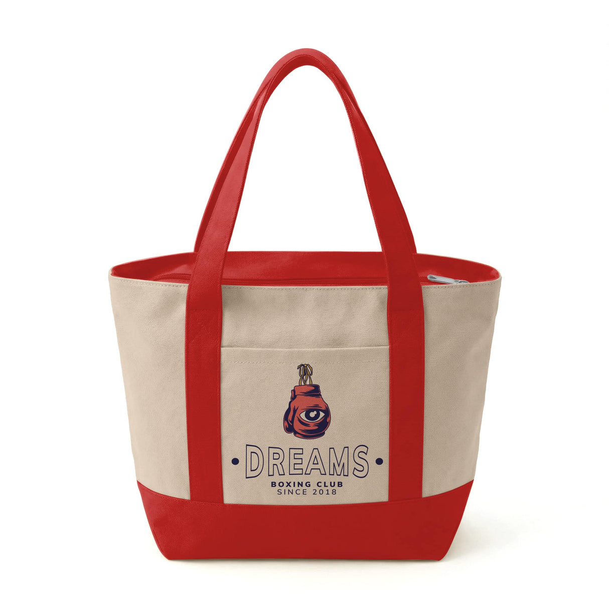 Custom Mini Iconic Zipper Shopping Bag