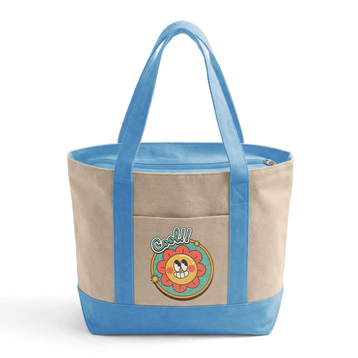 Custom Iconic Zipper Shopping Bag