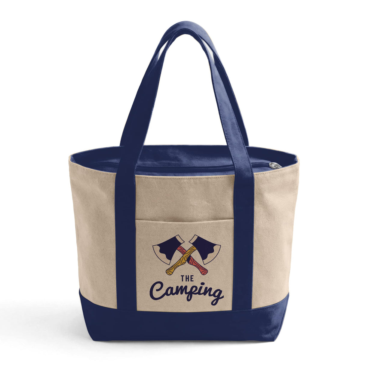 Custom Iconic Zipper Shopping Bag