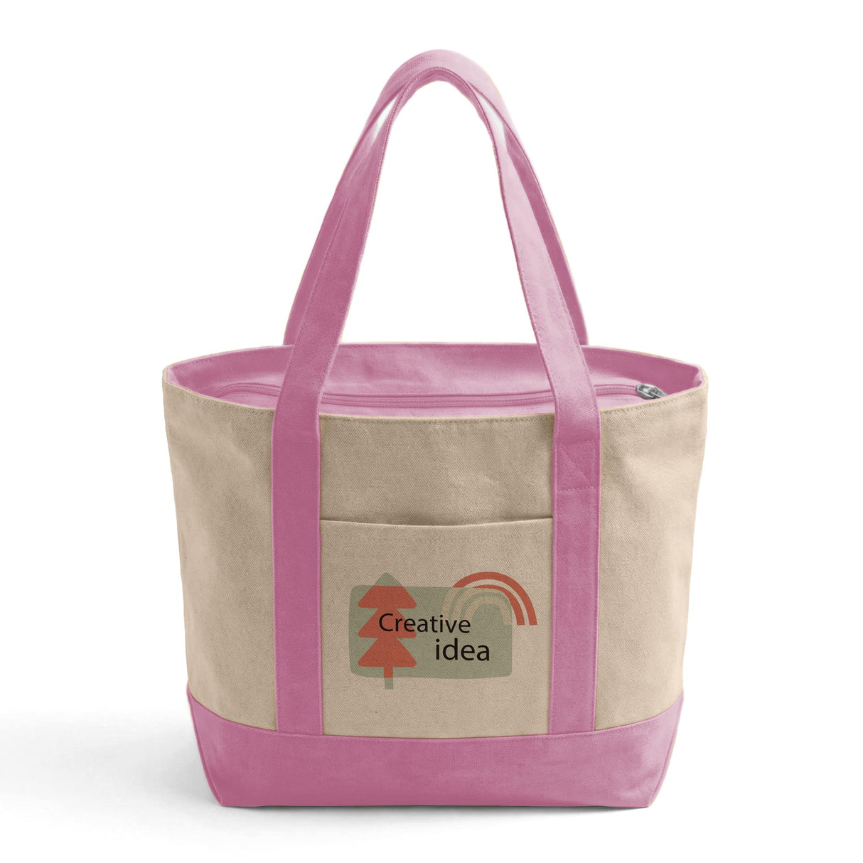 Custom Iconic Zipper Shopping Bag