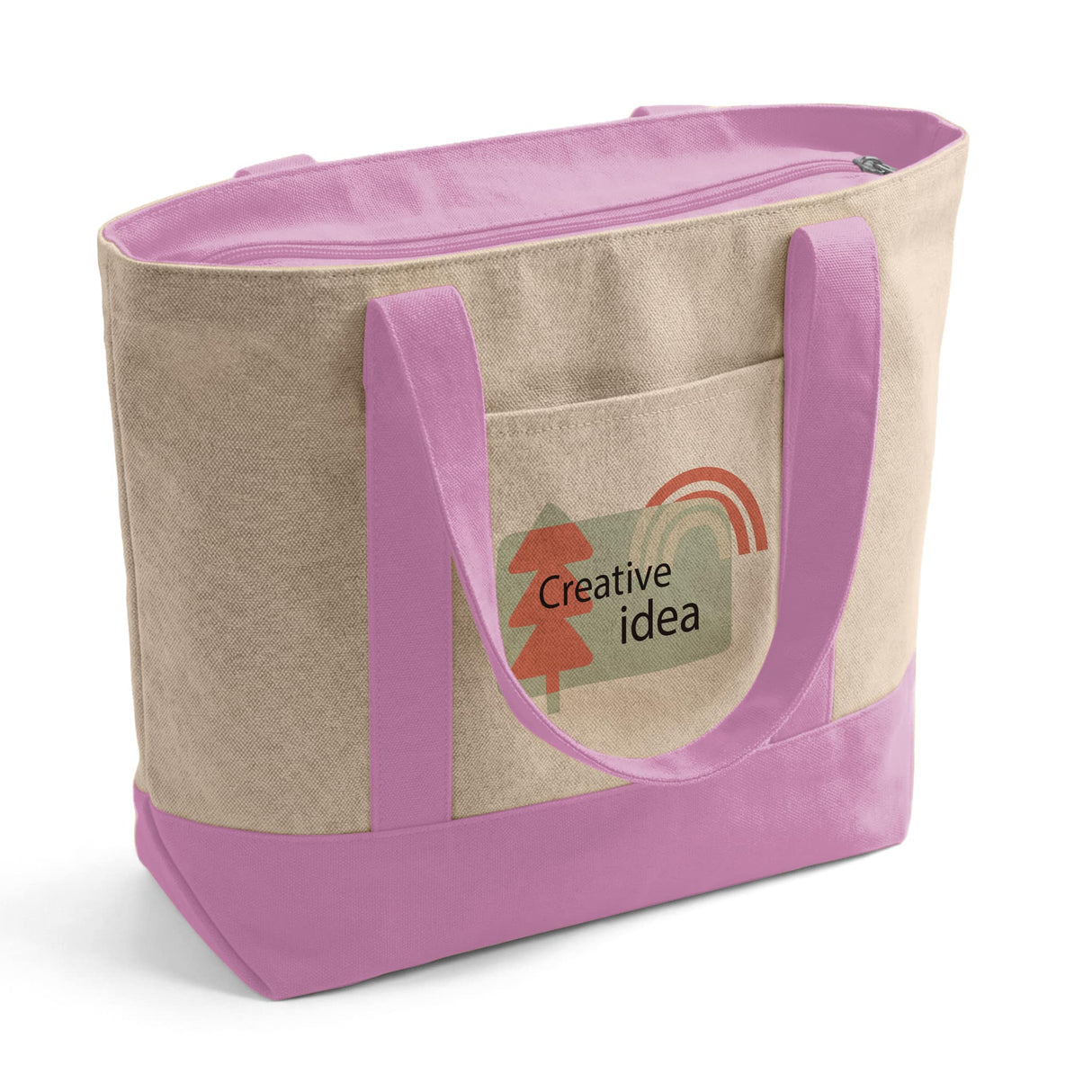 Custom Iconic Zipper Shopping Bag