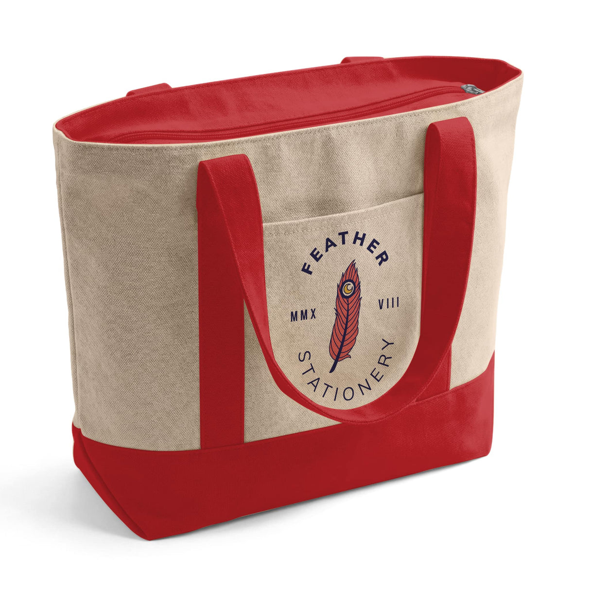 Custom Iconic Zipper Shopping Bag