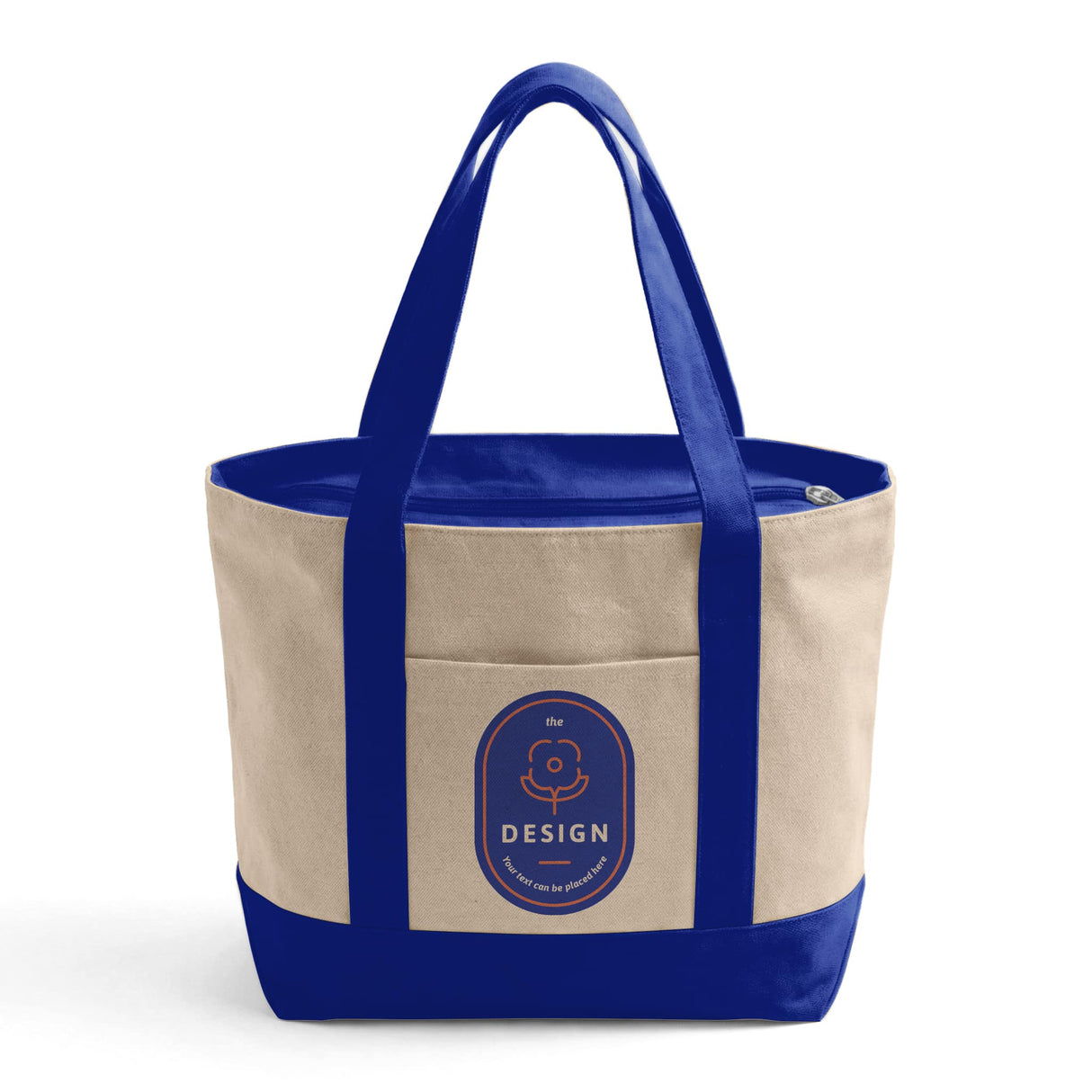 Custom Iconic Zipper Shopping Bag