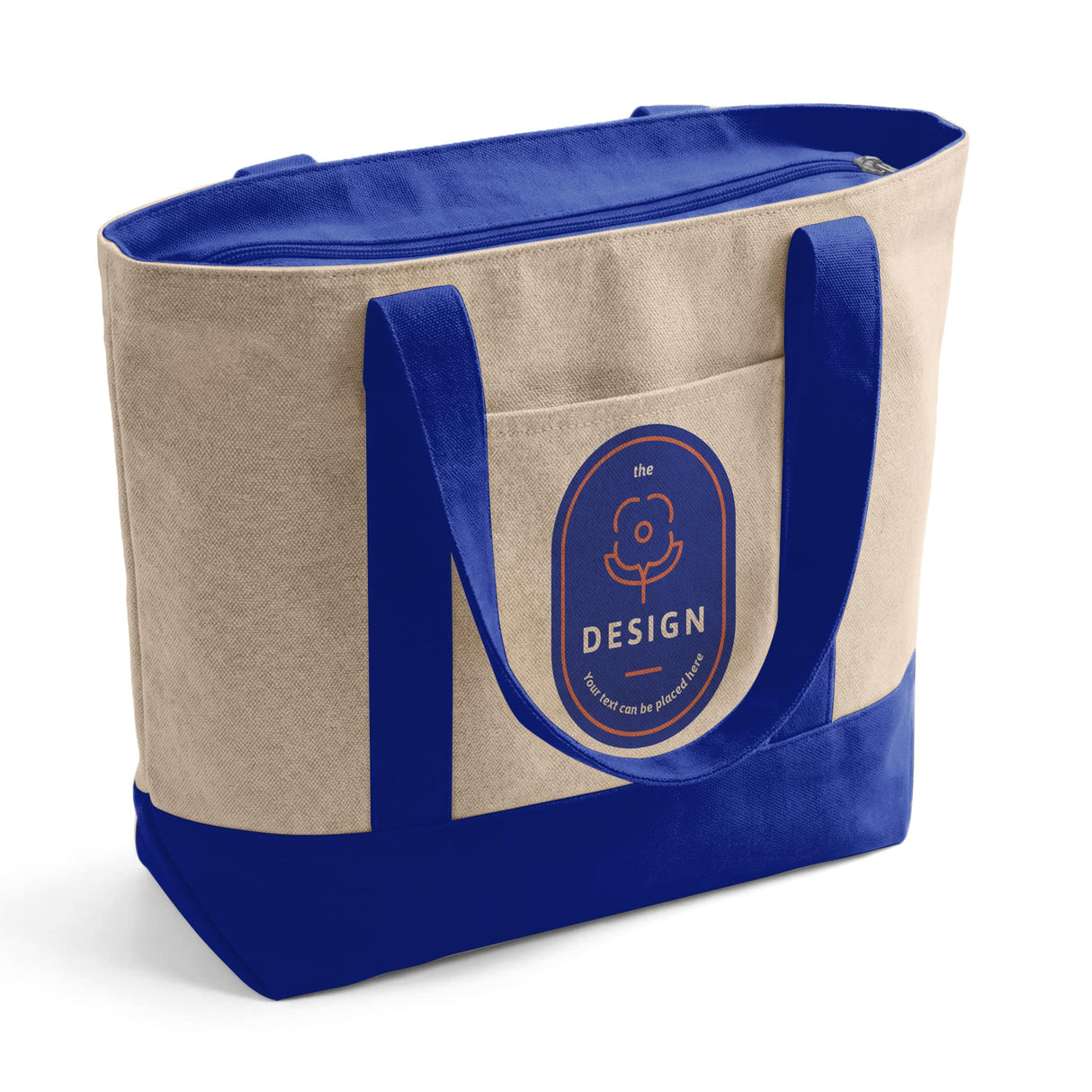 Custom Iconic Zipper Shopping Bag