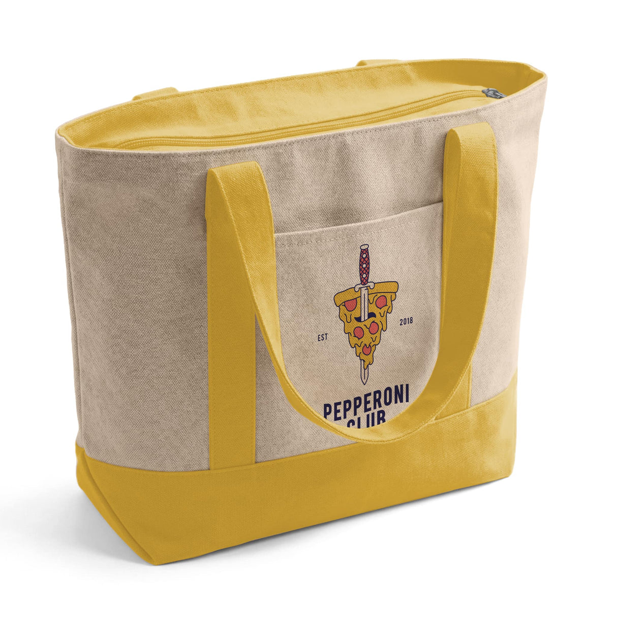 Custom Iconic Zipper Shopping Bag