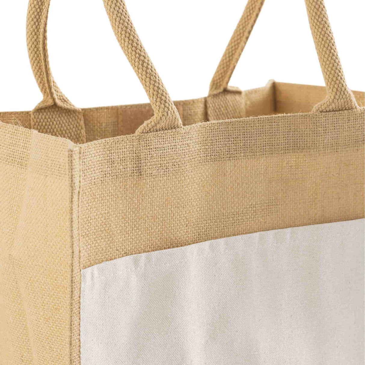 72 ct Medium Easy-Print Jute Bag - By Case