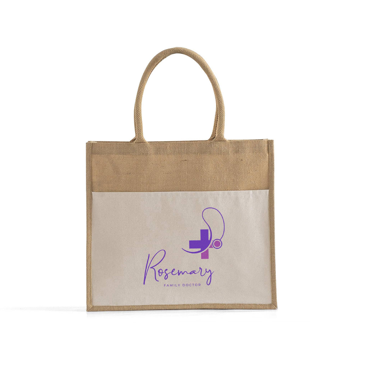 Custom Large Easy-Print Jute Bag