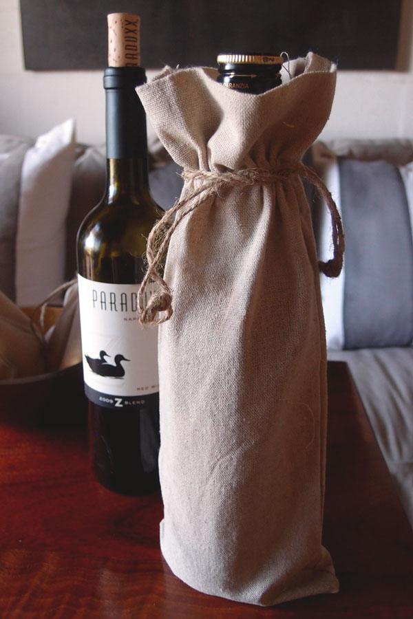 Jute wine bags hot sale