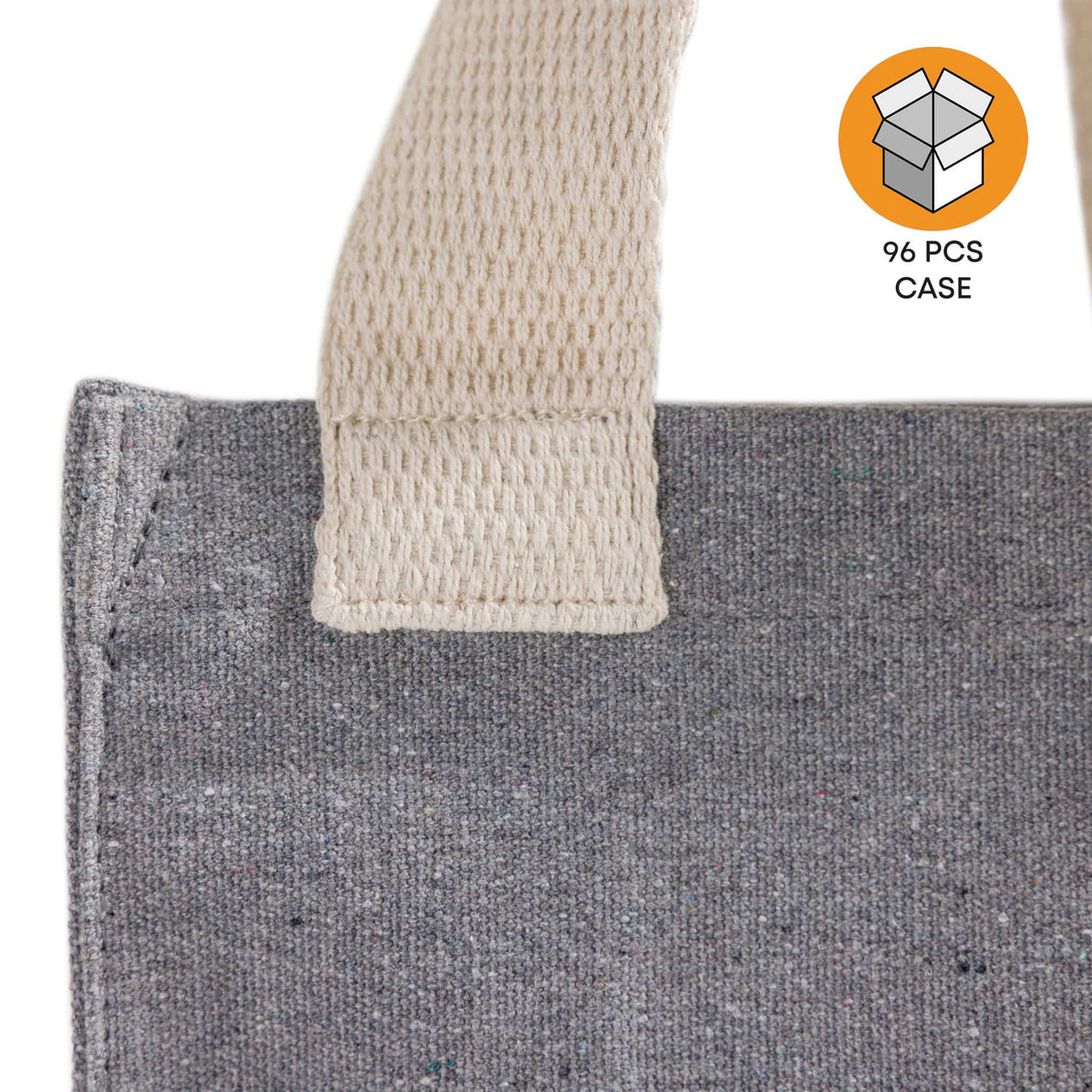 96 ct Recycled Canvas Book Bag with Full Gusset - By Case