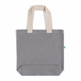 ash gray recycled canvas tote bag