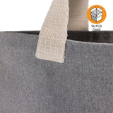 96 ct Recycled Canvas Tote Bag With Bottom Gusset - By Case